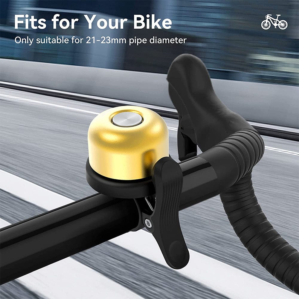 Hidden AirTag Bike Bell - Waterproof Aluminum Holder, GPS Tracking, Loud Bicycle Bell for 0.82-0.9" Handlebars