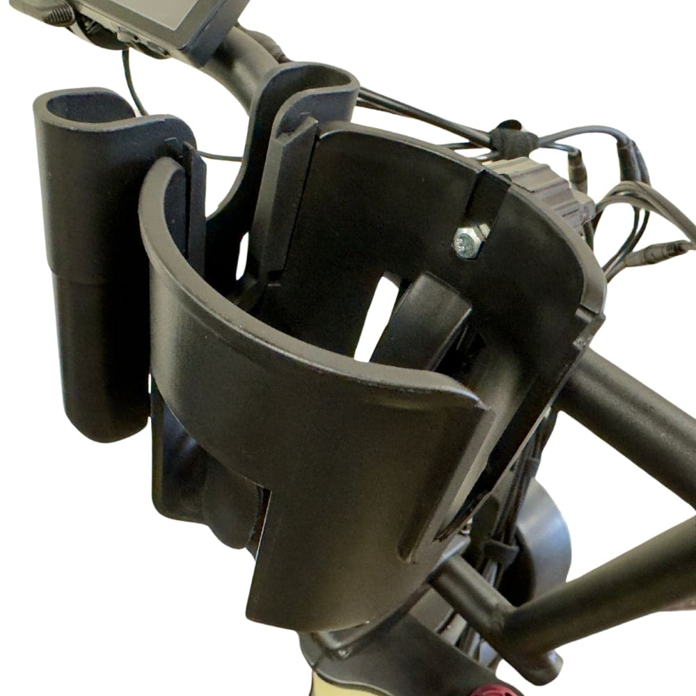 Universal Handlebar Cup Holder with Phone Mount | Compatible with E-Bikes, Bicycles, and Scooters | Durable, Adjustable, and Secure Design