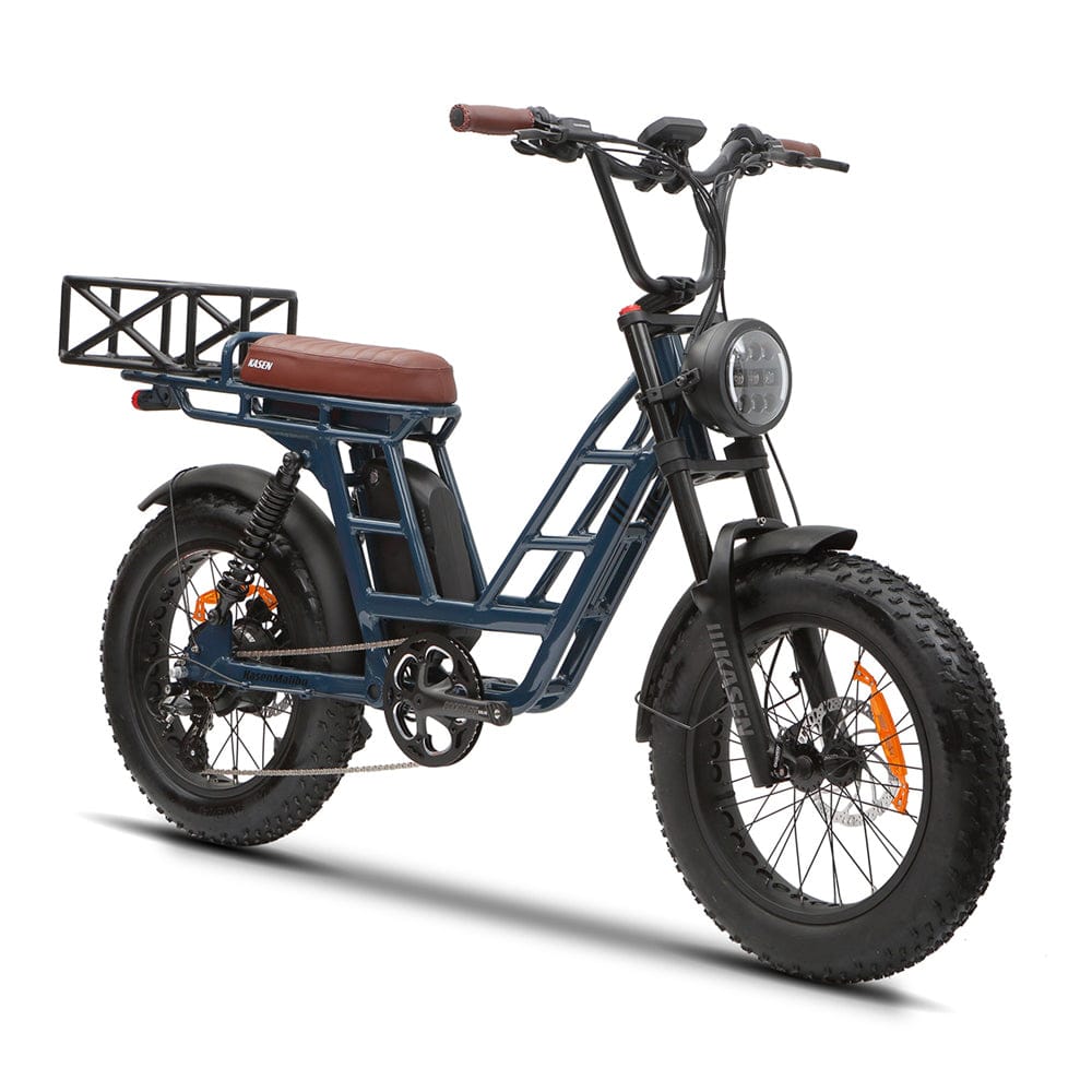 LED Headlight (48V) for E-Bikes - Plug N Play, 3 Light Modes (High Beam, Standard, Side Lights) - Compatible with Kasen Malibu & Kabbit 2.0