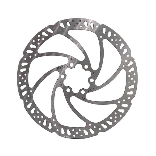 Tektro TR180-24 180mm 6-Bolt Disc Brake Rotor – High Heat Dissipation, Durable Steel, for E-Bikes & Mountain Bikes