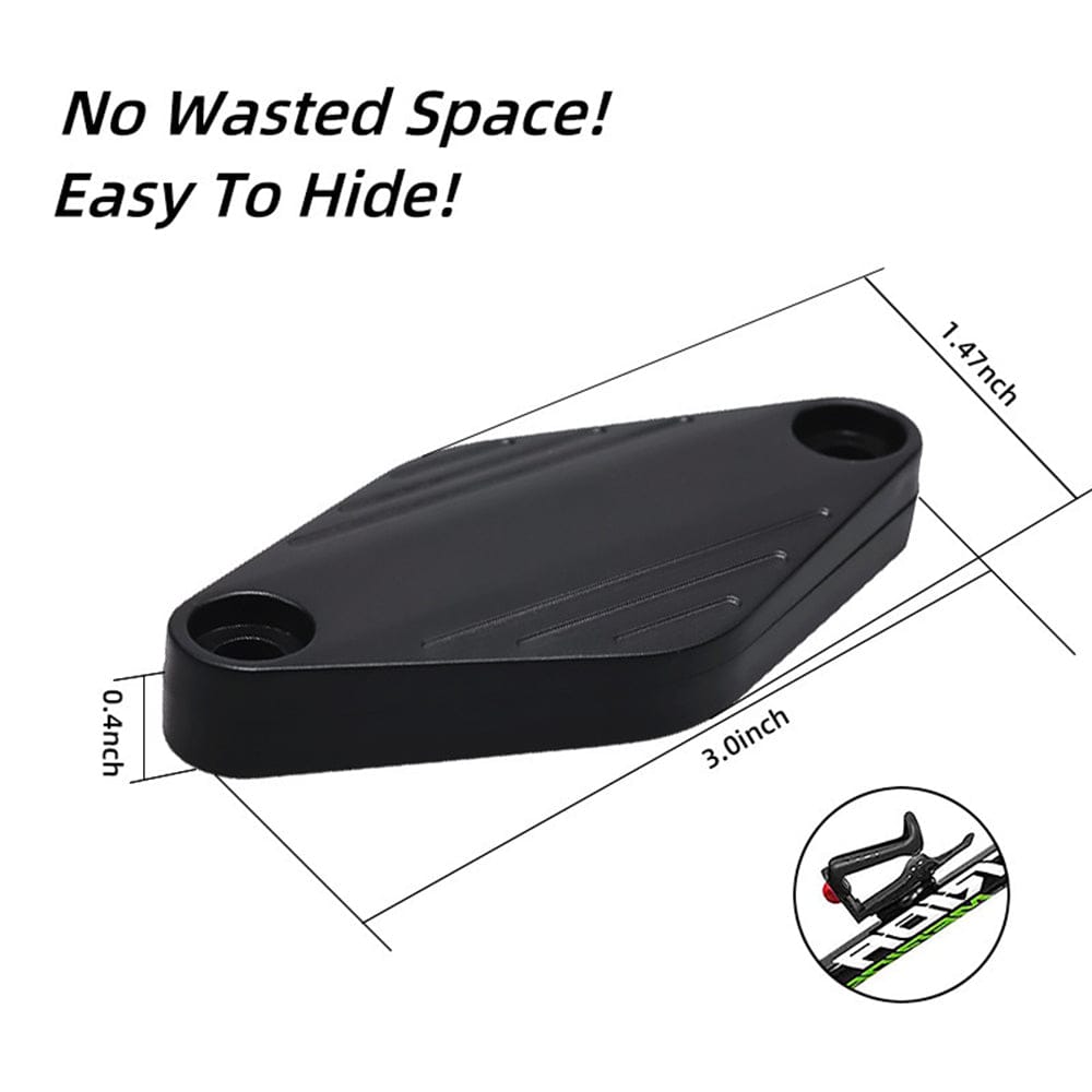 Hidden AirTag Bike Mount Case - Universal Waterproof Anti-Theft GPS Tracker Holder for Bicycle, Compatible with Apple AirTag (Includes Mounting Screws & Tool)