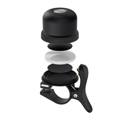 Hidden AirTag Bike Bell - Waterproof Aluminum Holder, GPS Tracking, Loud Bicycle Bell for 0.82-0.9" Handlebars