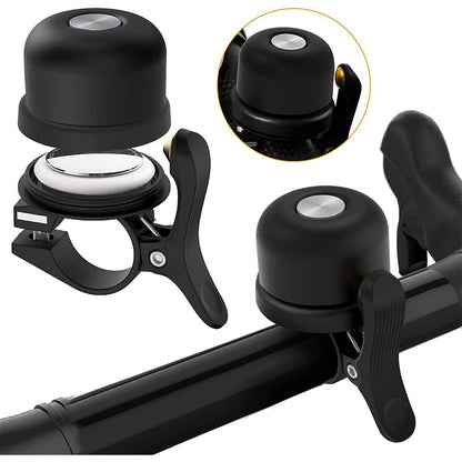 Hidden AirTag Bike Bell - Waterproof Aluminum Holder, GPS Tracking, Loud Bicycle Bell for 0.82-0.9" Handlebars