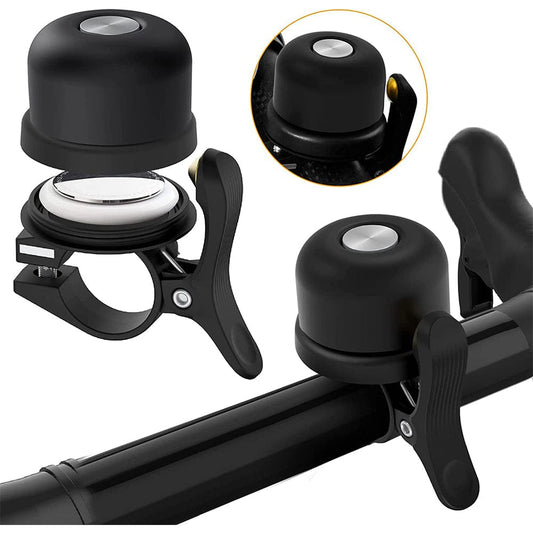 Hidden AirTag Bike Bell - Waterproof Aluminum Holder, GPS Tracking, Loud Bicycle Bell for 0.82-0.9" Handlebars
