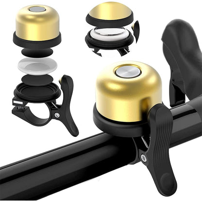 Hidden AirTag Bike Bell - Waterproof Aluminum Holder, GPS Tracking, Loud Bicycle Bell for 0.82-0.9" Handlebars