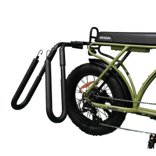 Universal Rear Rack Mount Surfboard Rack for E-Bikes | Compatible with Kasen Kabbit/Kabbit Plus/Malibu & Most Rear Tire Racks