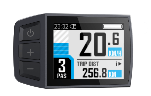 E-Bike Digital Display – 48V 750W - Compatible with Kasen City 2.0 & Similar E-Bikes | 1.8" Color TFT Screen, Bluetooth, USB Charging, Cycling Metrics