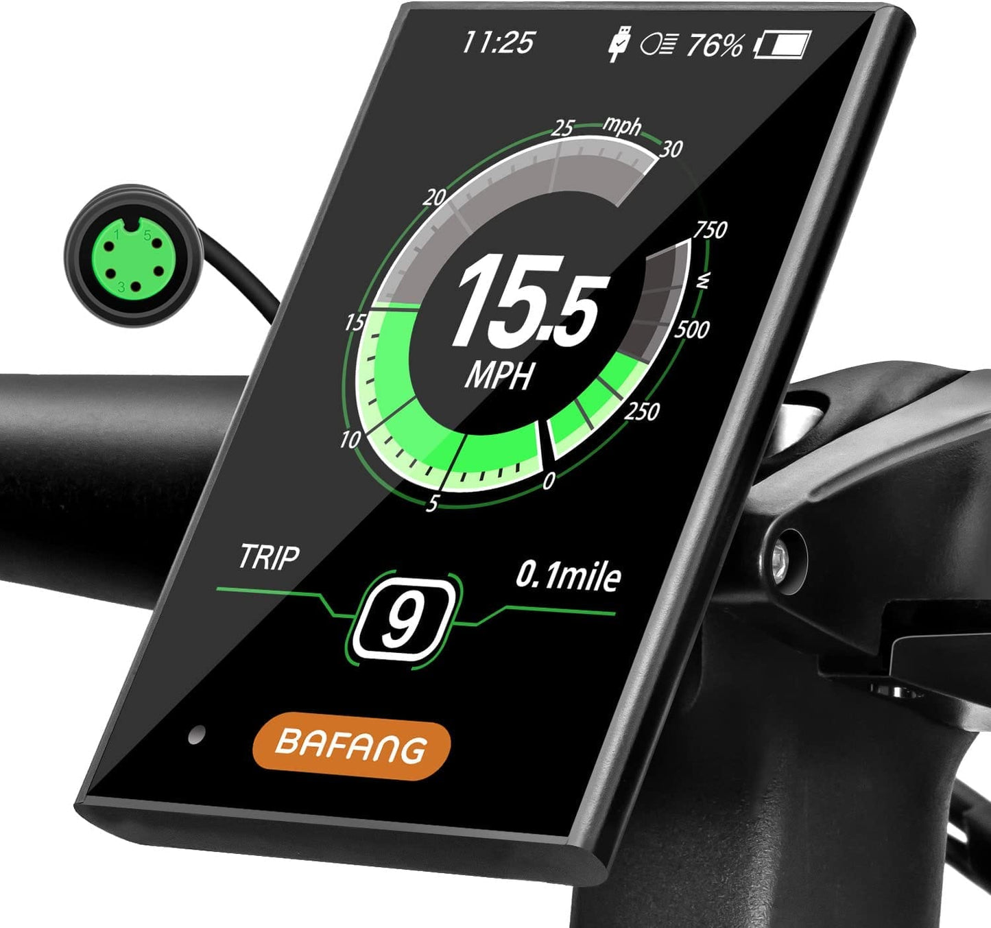 Digital Display for E-MTB - Kasen K2 1000w & K2 Pro 1000w E-Bikes  BAFANG DP C18.UART Full Color LCD Display for | 9-Level Pedal Assist, USB Charging, Error Codes