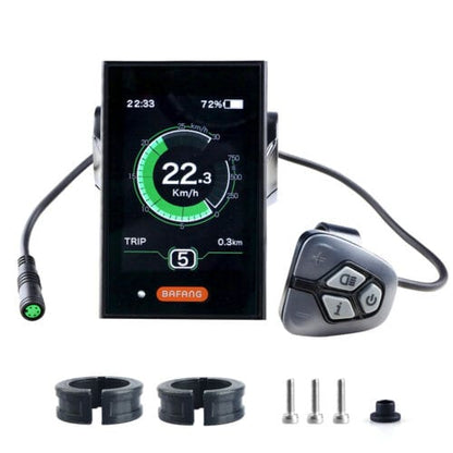 Digital Display for E-MTB - Kasen K2 1000w & K2 Pro 1000w E-Bikes  BAFANG DP C18.UART Full Color LCD Display for | 9-Level Pedal Assist, USB Charging, Error Codes