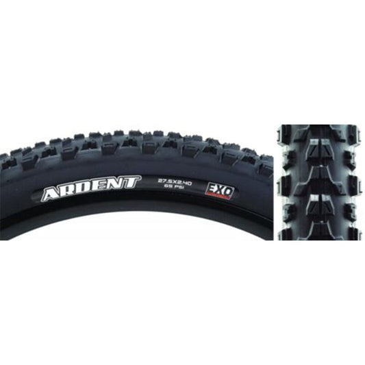 Tire - 27.5x2.4” - MTB E-Bike - Maxxis Ardent EXO – Aggressive Tread, 65 PSI, Puncture Protection
