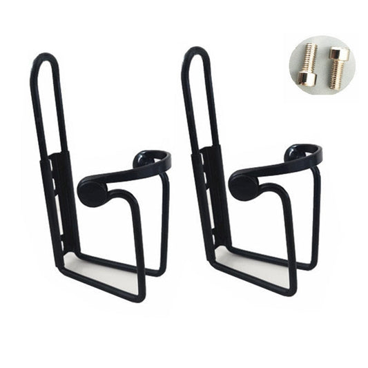 Water Bottle Cage - for E-Bikes & MTB - Lightweight Adjustable - Pack of 2 with Easy Installation Kit (Includes Screws & Hex Key) - Compatible with Road, Mountain, BMX, and Spin Bikes