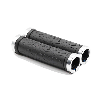 E-Bike Handlebar Grips - Ergonomic, Comfortable, Non-Slip Bike Grips for Electric Bikes & Mountain Bikes - Durable Rubber, Universal Fit