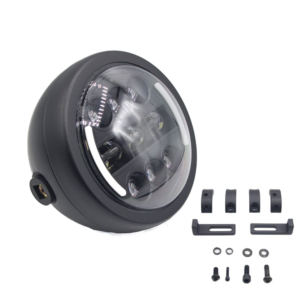 LED Headlight (48V) for E-Bikes - Plug N Play, 3 Light Modes (High Beam, Standard, Side Lights) - Compatible with Kasen Malibu & Kabbit 2.0
