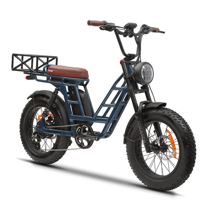 LED Headlight (48V) for E-Bikes - Plug N Play, 3 Light Modes (High Beam, Standard, Side Lights) - Compatible with Kasen Malibu & Kabbit 2.0