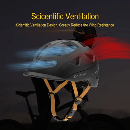 Smart4u UH10 LED Cycling Helmet – Lightweight, LED Safety Lights, Ventilated Bike Helmet for E-Bikes, Scooters, and Cycling