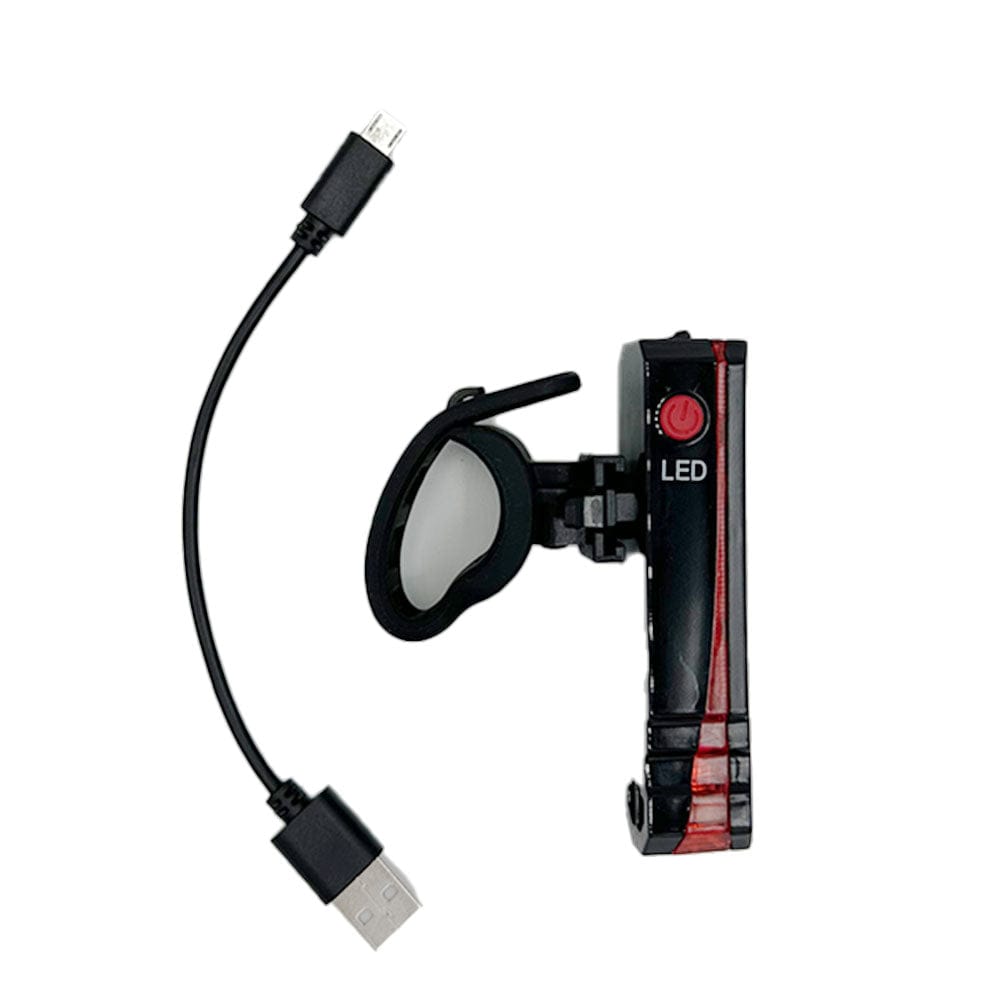 Universal USB Rechargeable Bike Rear Light XC369 - 6 Light Modes, Waterproof, Easy Install, Compatible with All E-Bikes, Bicycles, and Scooters
